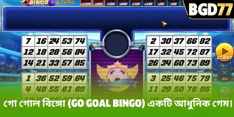 গো গোল বিঙ্গো (Go goal bingo) একটি আধুনিক গেম।